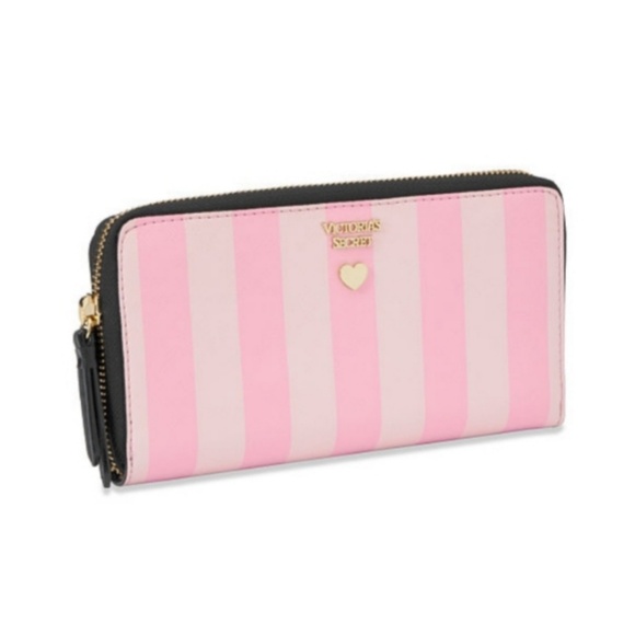 NEW! VS Signature Stripe Zip Wallet - Picture 2 of 7